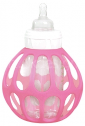 Baby Banz Ba držátko na kojenecké lahve růžové 